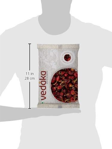 Amazon Brand - Vedaka Gundu Chilli (Lal Mirch), 100g