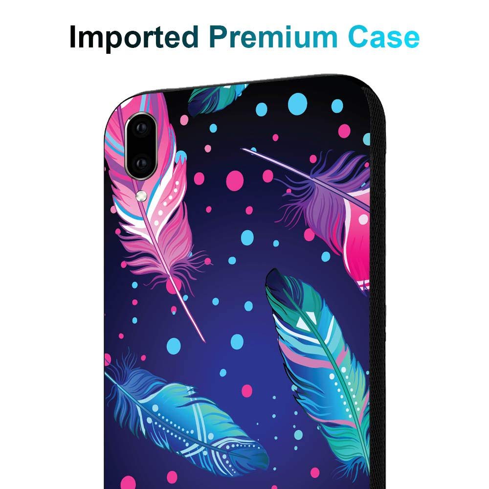 Amazon Brand - Solimo Designer Feather Printed Hard Back Case Mobile Cover forVivo V11 Pro (D235)