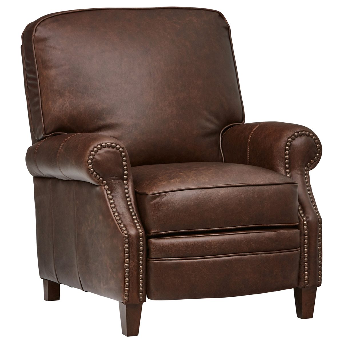 Amazon Brand – Stone & Beam Jameson Farmhouse Leather Recliner, 36"W
