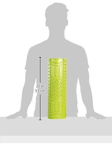 Amazon Brand - Solimo Yoga Foam Roller, Large (Green)