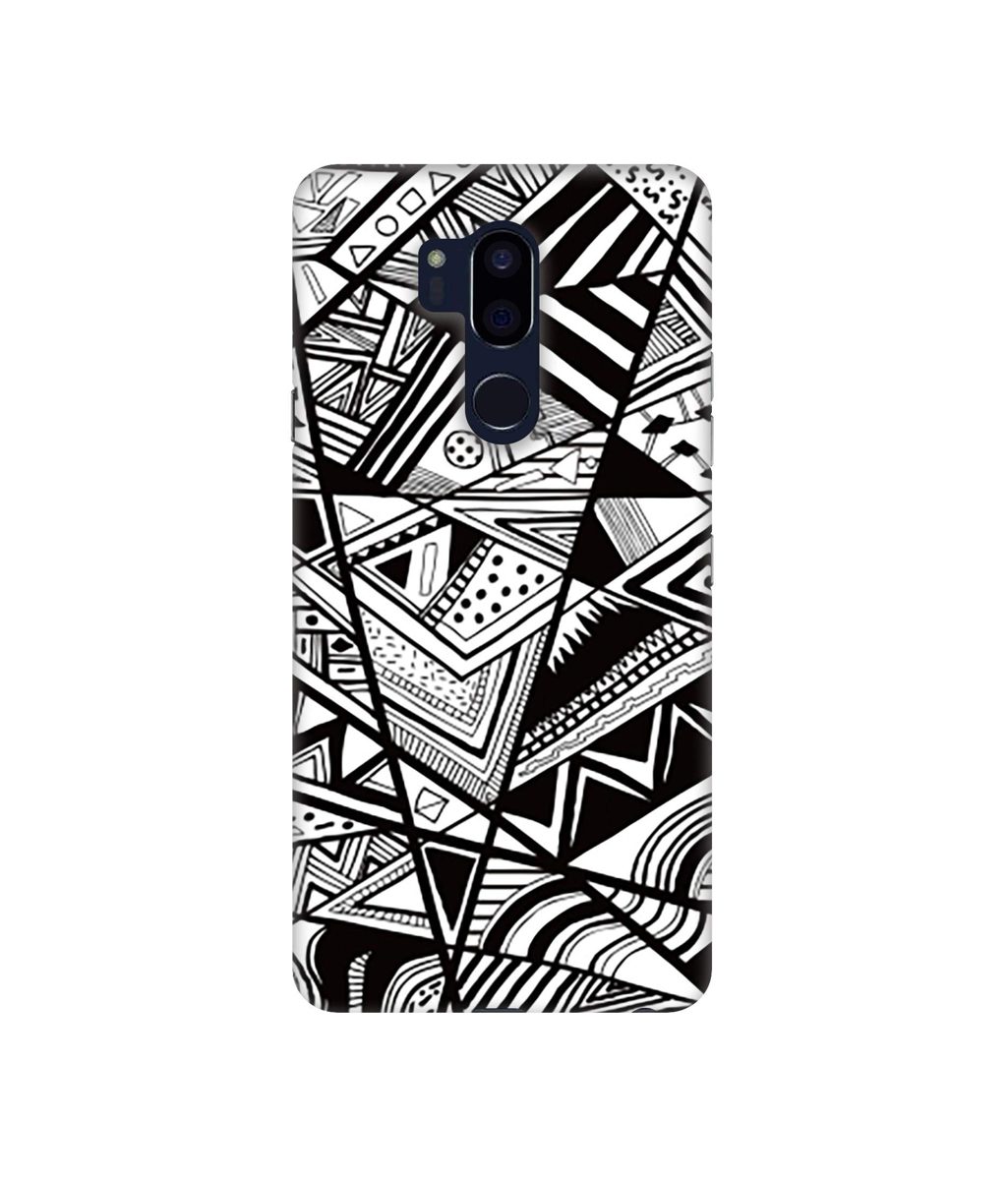 Amazon Brand - Solimo Designer Random Pattern 3D Printed Hard Back Case Mobile Cover for LG G7 ThinQ