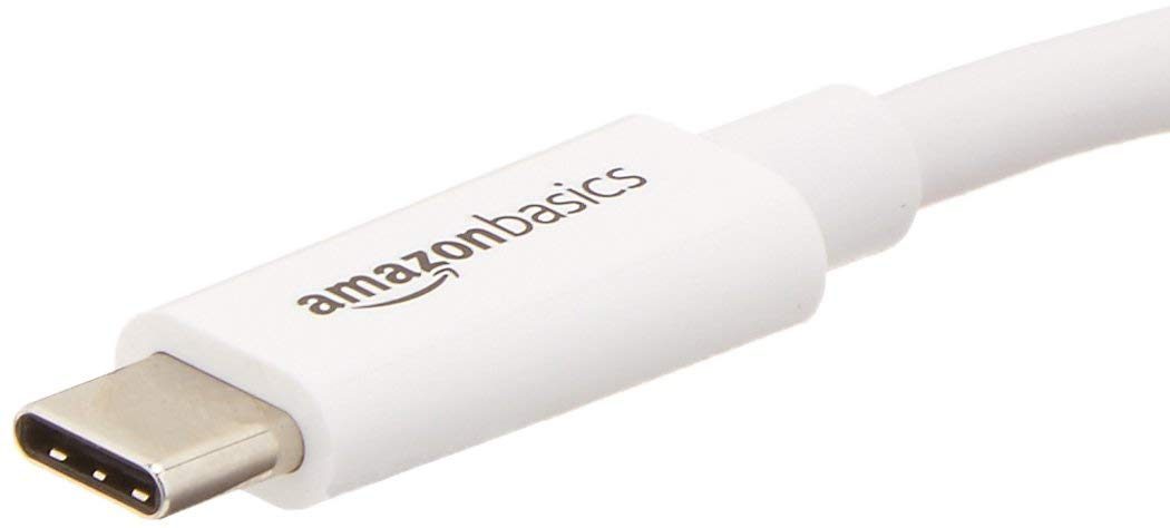 AmazonBasics USB 3.1 Type-C to Ethernet Adapter for Mac/PC - White, 5-Pack (Renewed)