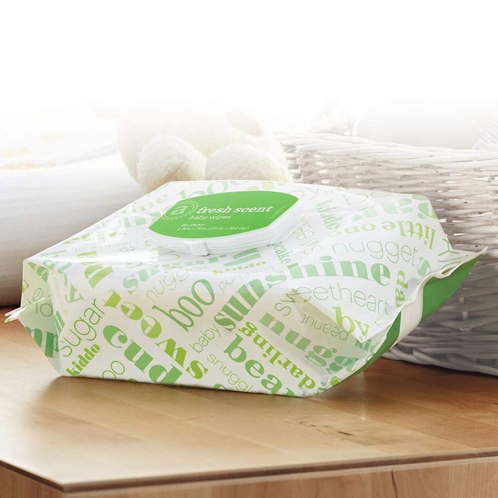 Amazon Elements Baby Wipes, Fresh Scent, 720 Count Flip-Top Packs