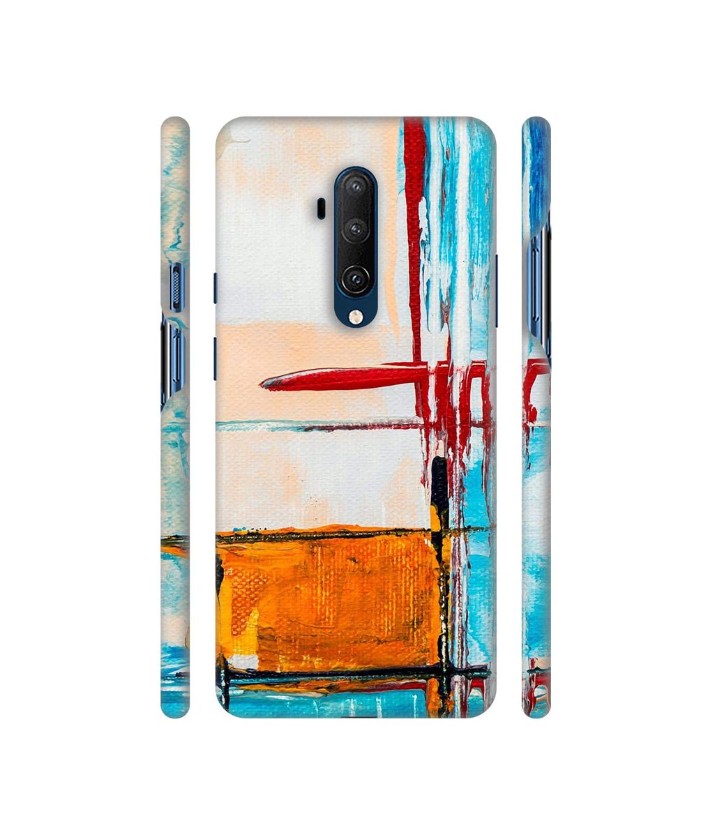 Amazon Brand - Solimo Designer Glass Paint 3D Printed Hard Back Case Mobile Cover for OnePlus 7T Pro