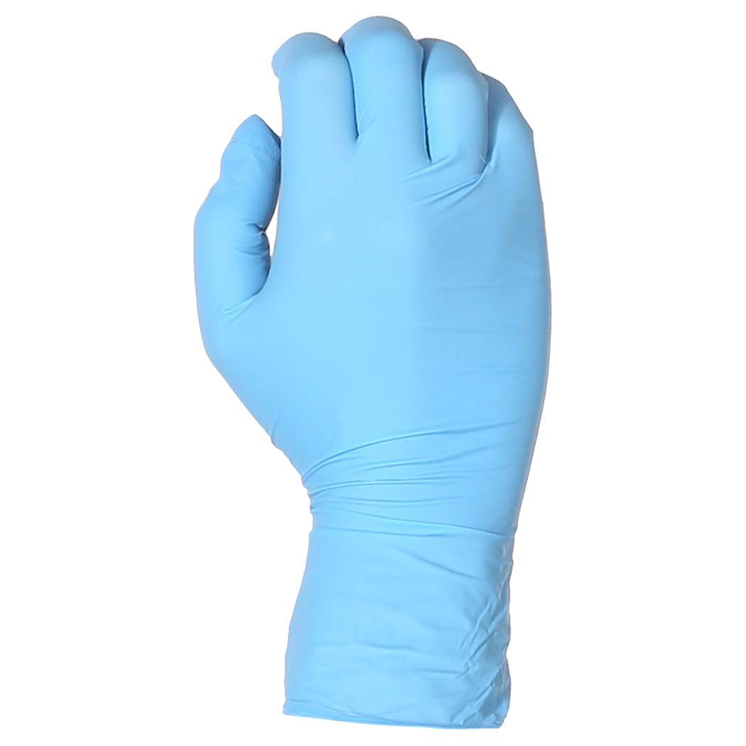 AmazonBasics Powder Free Disposable Nitrile Gloves, 5 mil, Blue, Size S, 100 per Pack, 10-Pack
