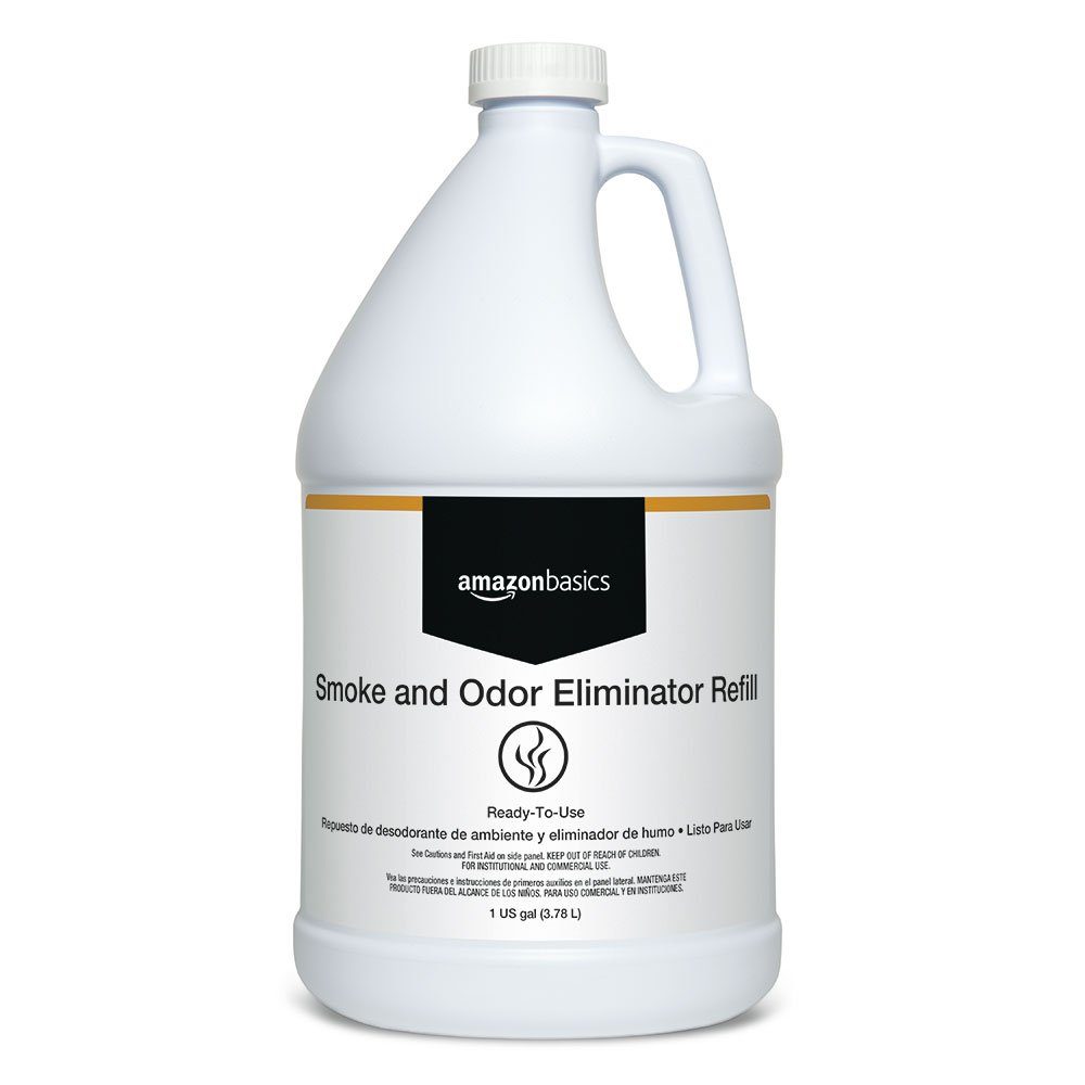 AmazonBasics Smoke and Odor Eliminator Refill, 1-Gallon, 4-Pack