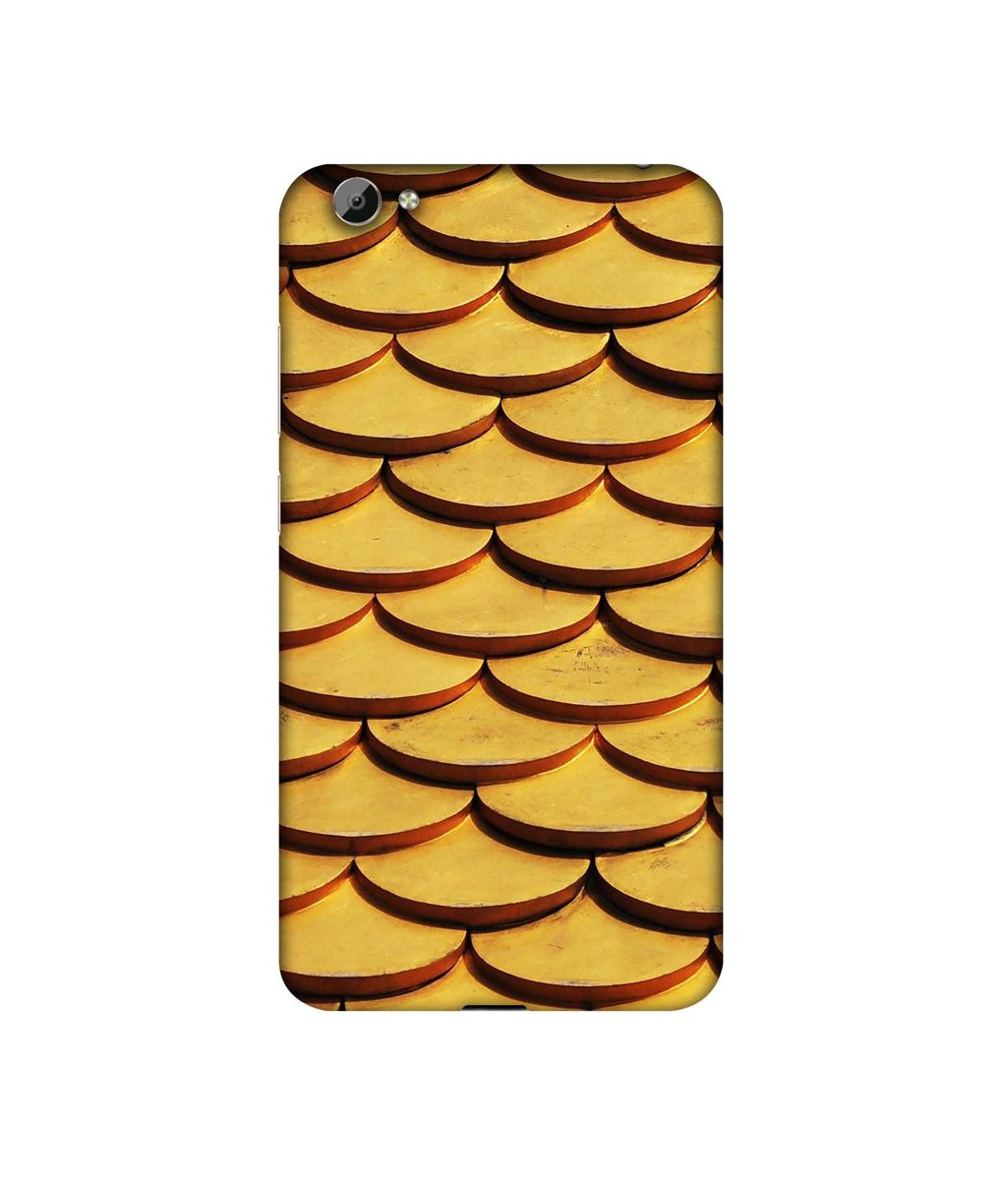 Amazon Brand - Solimo Designer Wooden Semi Circle Texture 3D Printed Hard Back Case Mobile Cover for Vivo Y66