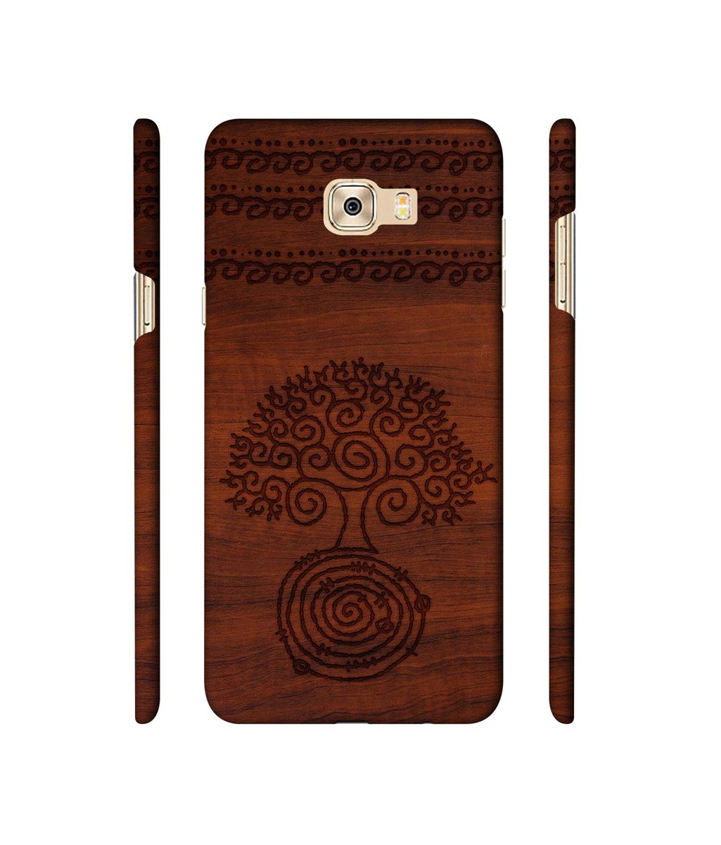 Amazon Brand - Solimo Designer Engraved Patten 3D Printed Hard Back Case Mobile Cover for Samsung Galaxy C7 Pro
