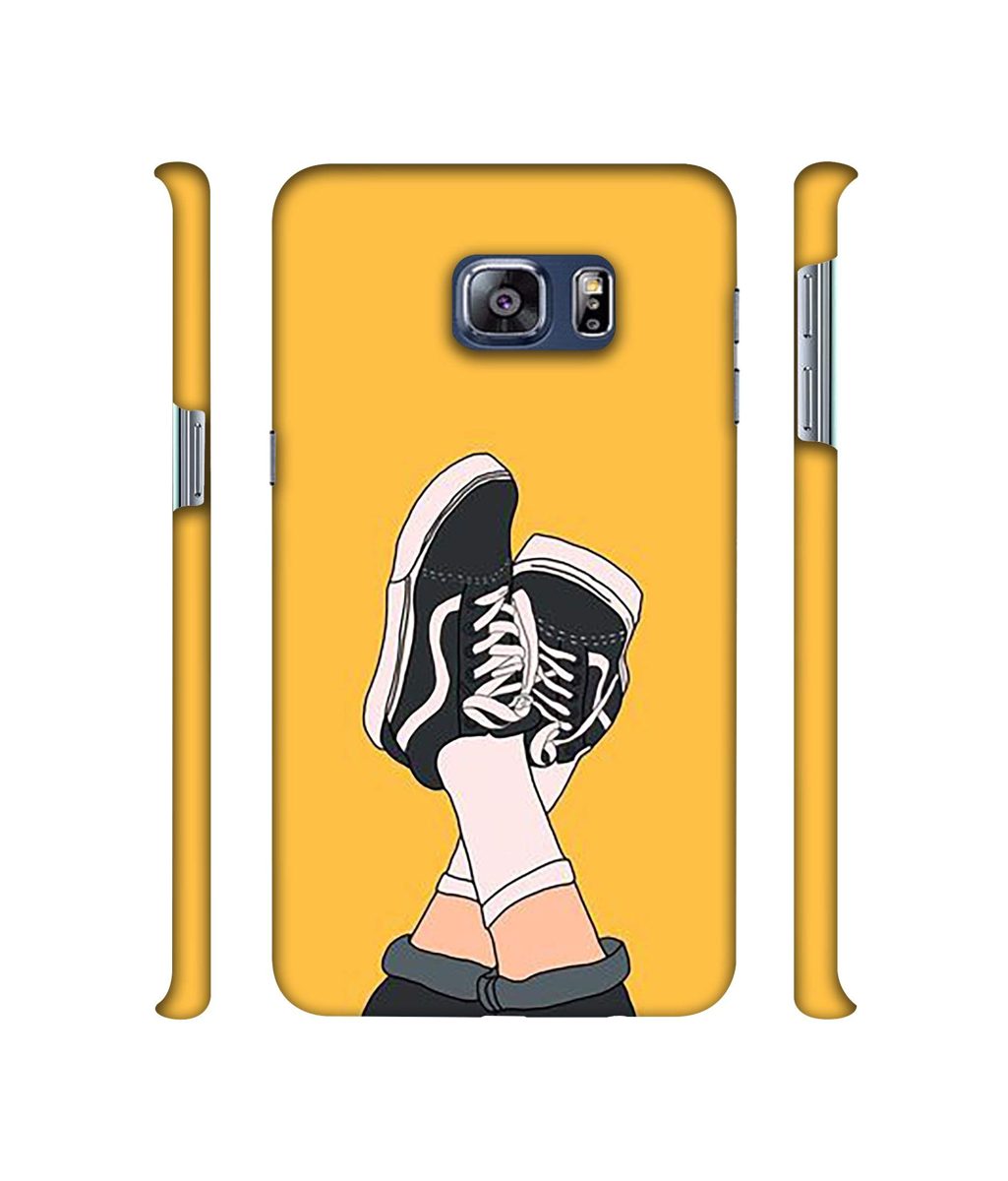 Amazon Brand - Solimo Designer Boy Shoes Pattern 3D Printed Hard Back Case Mobile Cover for Samsung Galaxy S6 Edge Plus