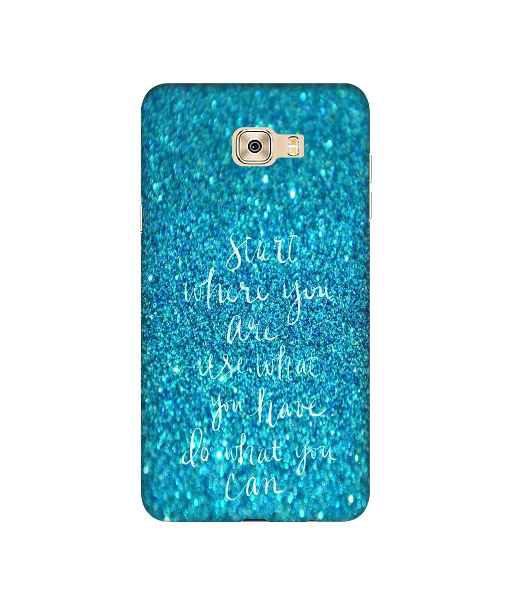 Amazon Brand - Solimo Designer Start were You are 3D Printed Hard Back Case Mobile Cover for Samsung Galaxy C7 Pro