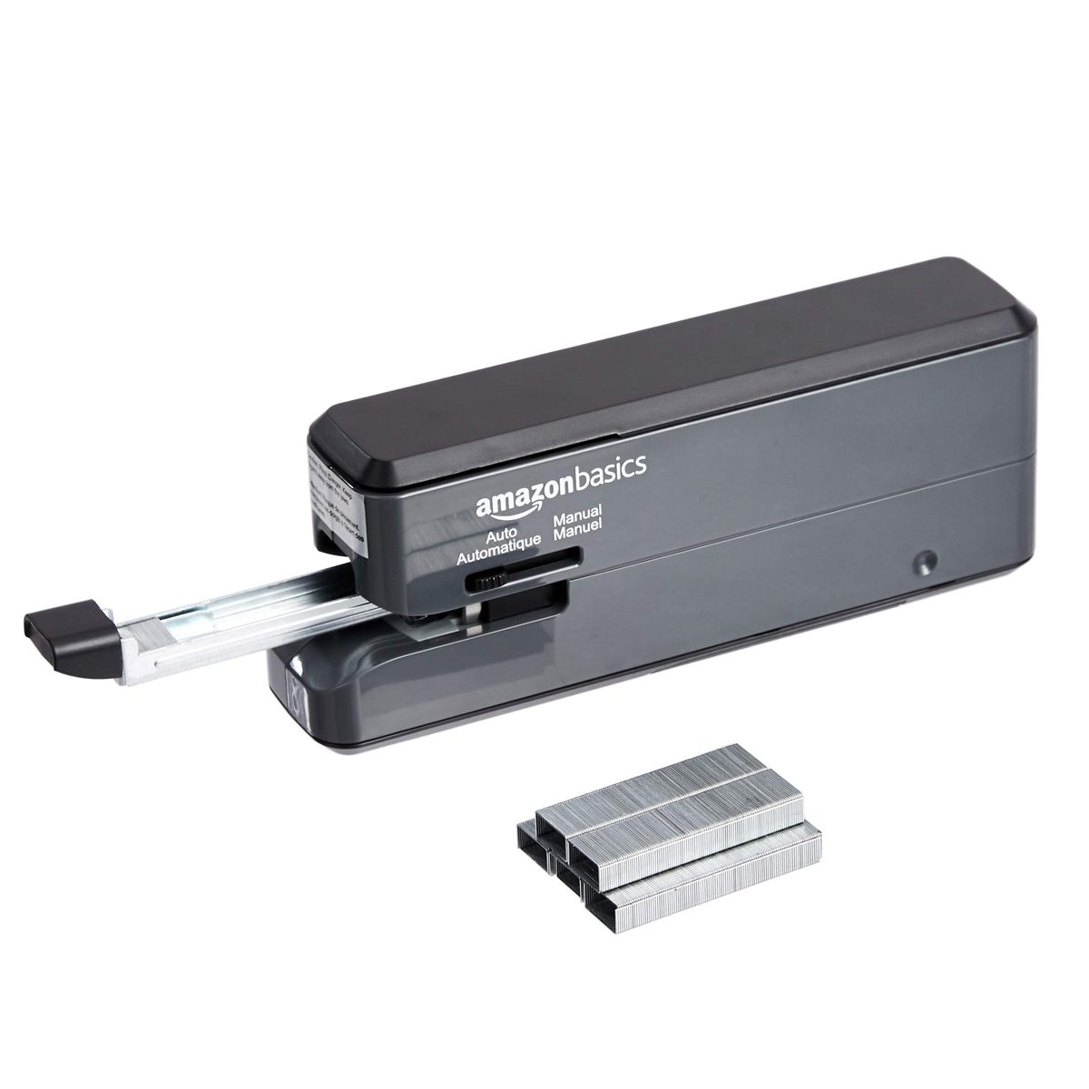 AmazonBasics Electric Stapler - 20 Sheets, Black (Renewed)