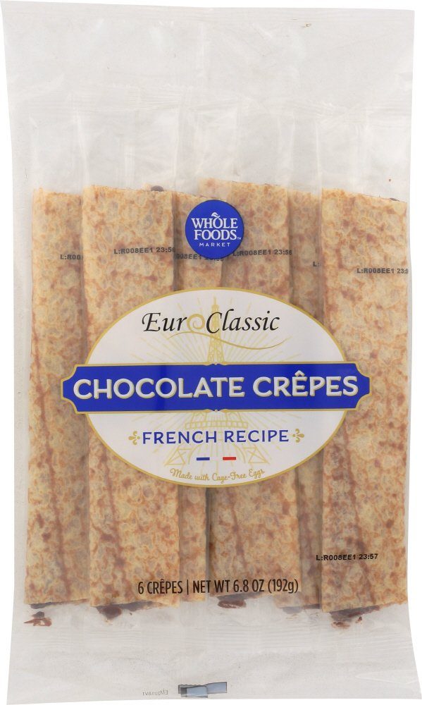 Whole Foods Market, Chocolate Filled Crepes, 6 CT (Frozen)