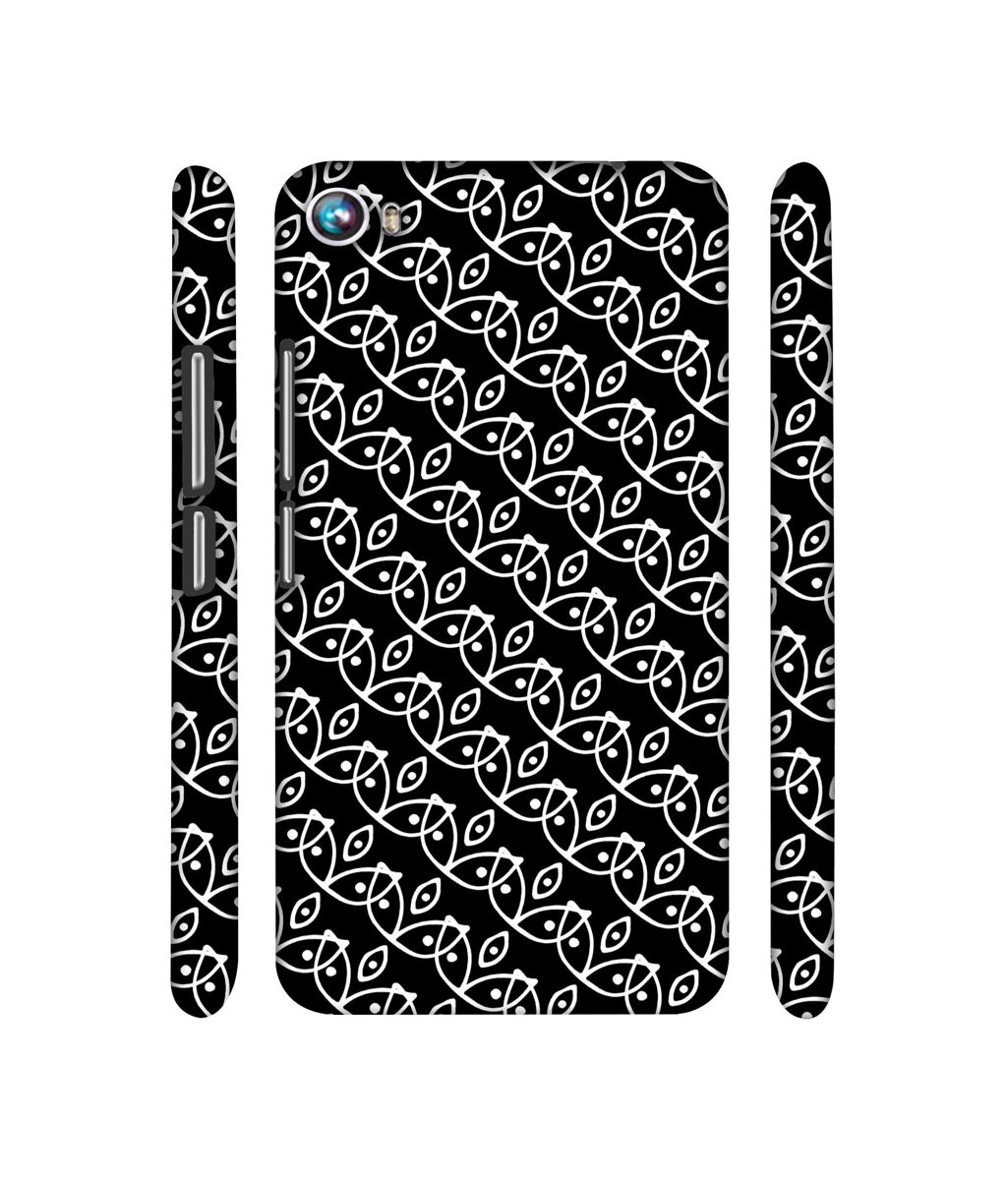 Amazon Brand - Solimo Designer White Pattern 3D Printed Hard Back Case Mobile Cover for Micromax Canvas Fire 4 A107