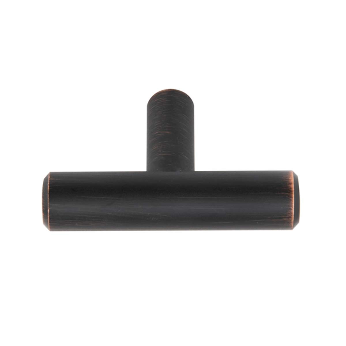 AmazonBasics T-Bar Cabinet Knob, (1/2" Diameter), 2" Length, Oil Rubbed Bronze, 10-pack