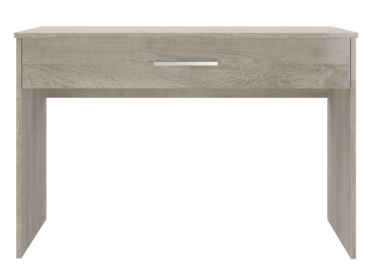 Amazon Brand - Movian Indre 1-Drawer Desk, 56 x 110 x 73cm, Light Brown/Oak Foil Finish