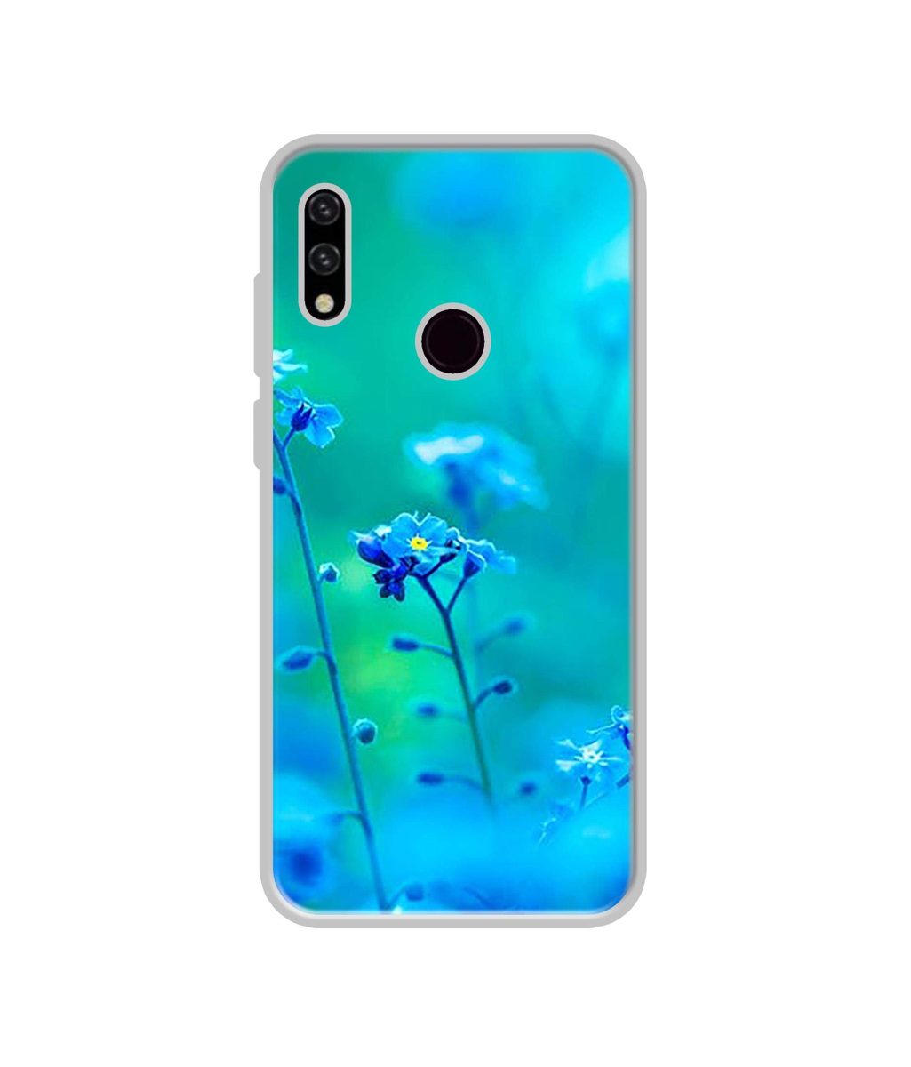 Amazon Brand - Solimo Designer Blue Flower UV Printed Soft Back Case Mobile Cover for Micromax Ione Note