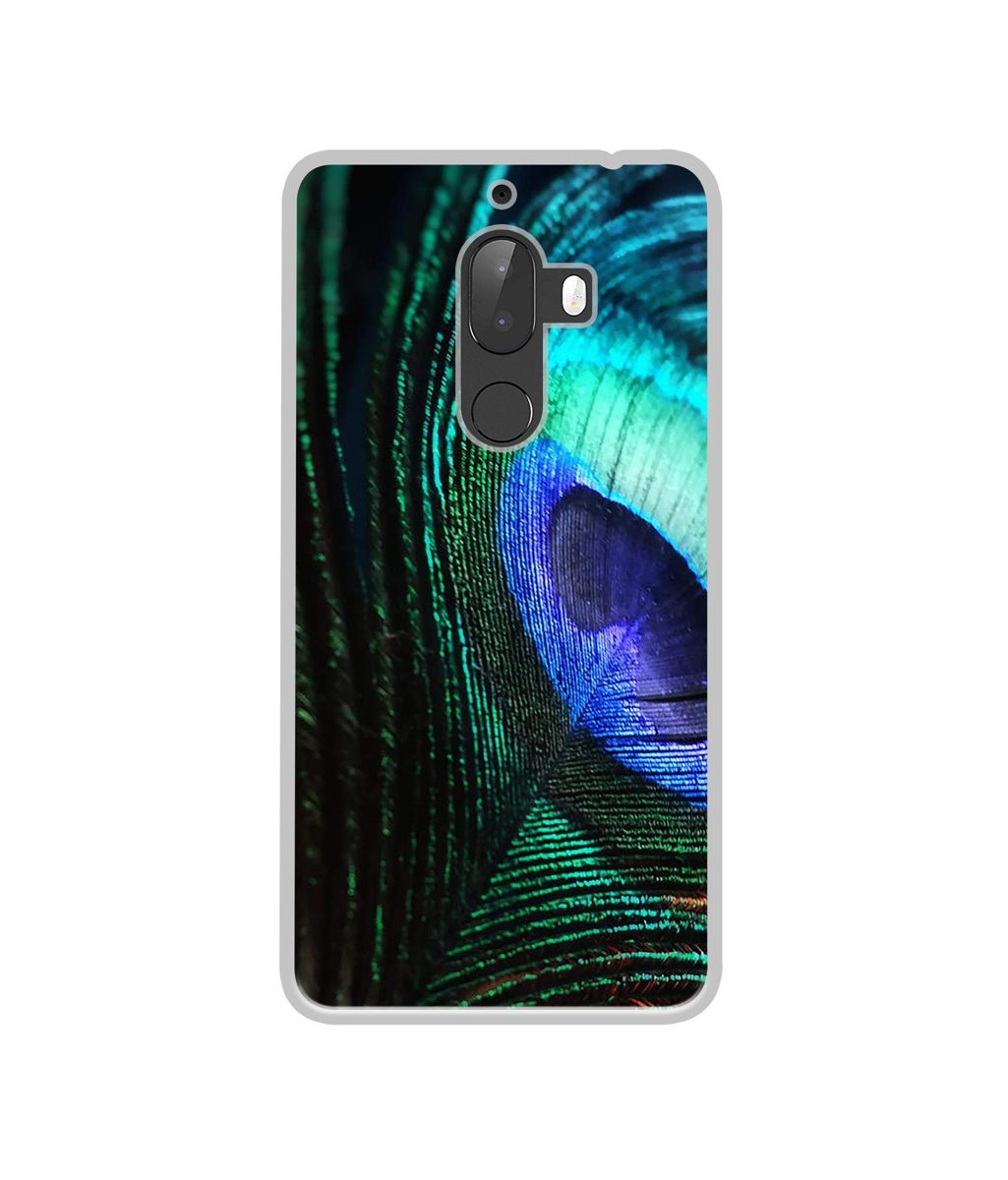 Amazon Brand - Solimo Designer Peacock Feather UV Printed Soft Back Case Mobile Cover for 10.or G