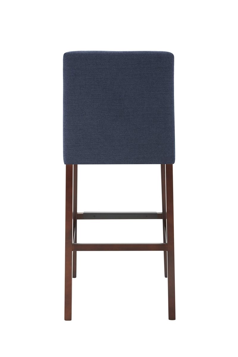 Amazon Brand – Stone & Beam Elise Upholstered Barstool, 42.5"H, Midnight Blue
