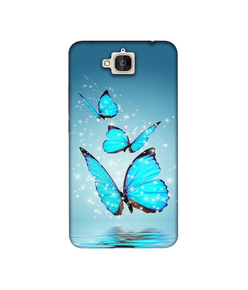 Amazon Brand - Solimo Designer Flying Butterflies UV Printed Soft Back Case Mobile Cover for Honor Holly 2 Plus