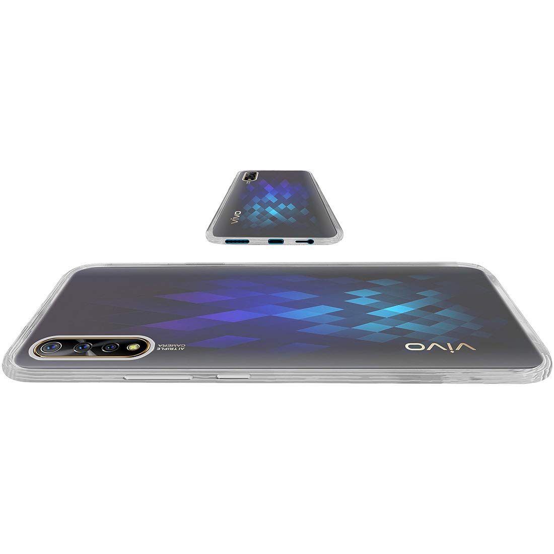 Amazon Brand - Solimo Mobile Cover for Vivo S1 / Vivo Z1x (Soft & Flexible Back Case), Transparent
