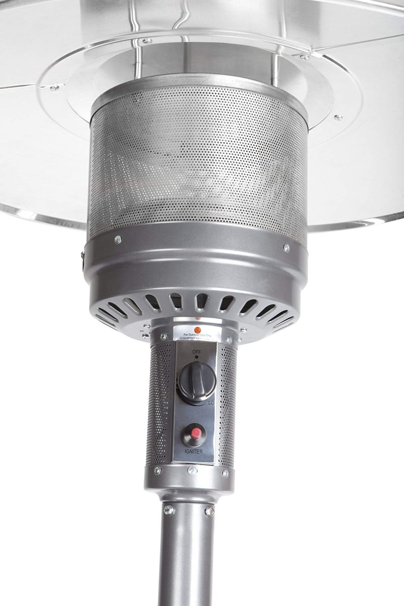 AmazonBasics Commercial Patio Heater, Slate Grey (Renewed)