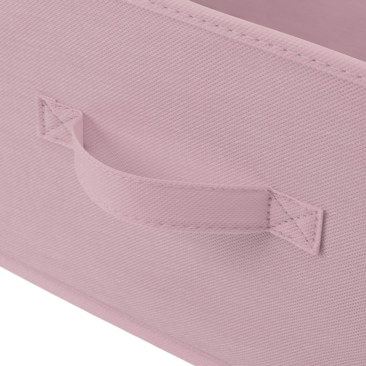 AmazonBasics Extra Wide Fabric 5-Drawer Storage Organizer - Replacement Drawers, Pale Pink (Renewed)