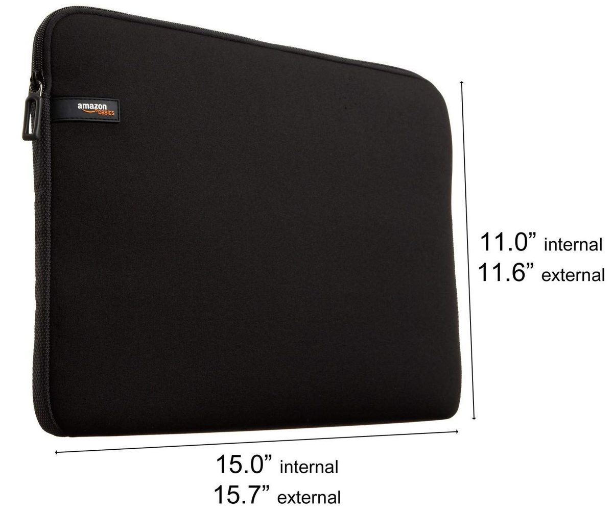 (Renewed) AmazonBasics 14-inch Laptop Sleeve (Black)