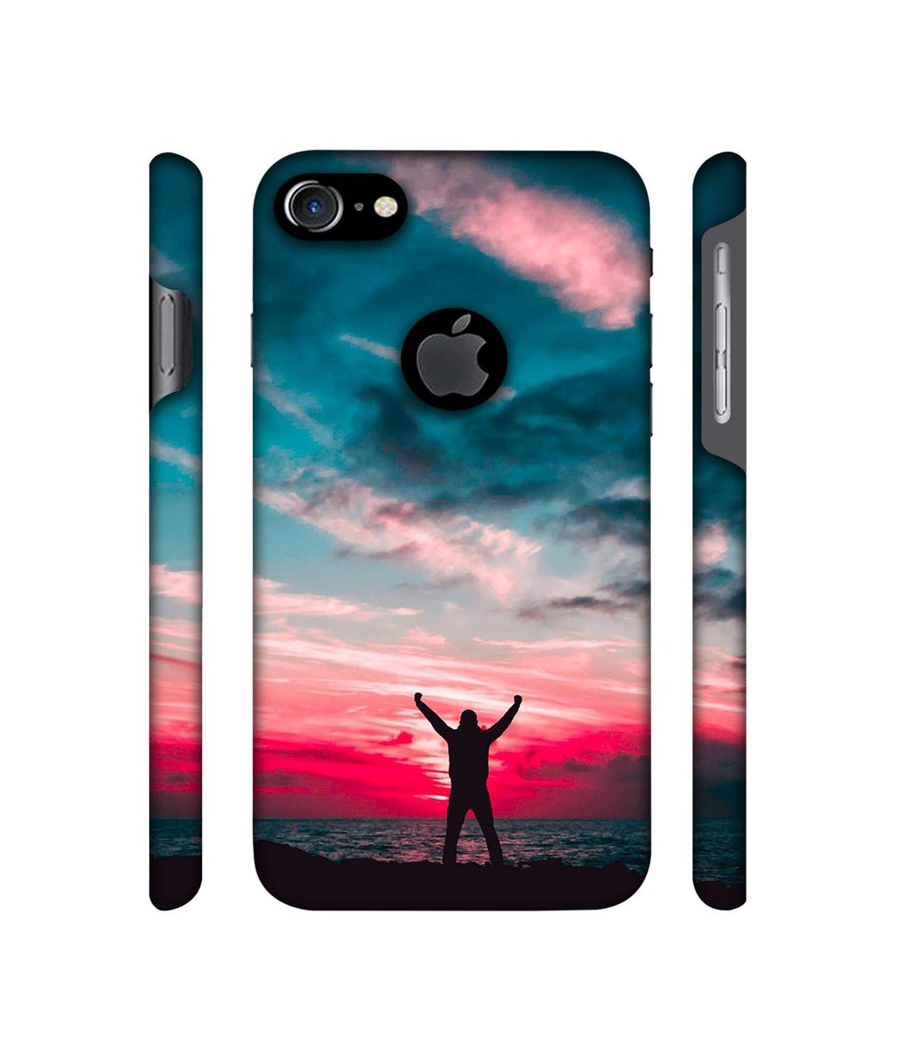 Amazon Brand - Solimo Designer Nature Painting 3D Printed Hard Back Case Mobile Cover for Apple iPhone 7 (with Logo Cut)