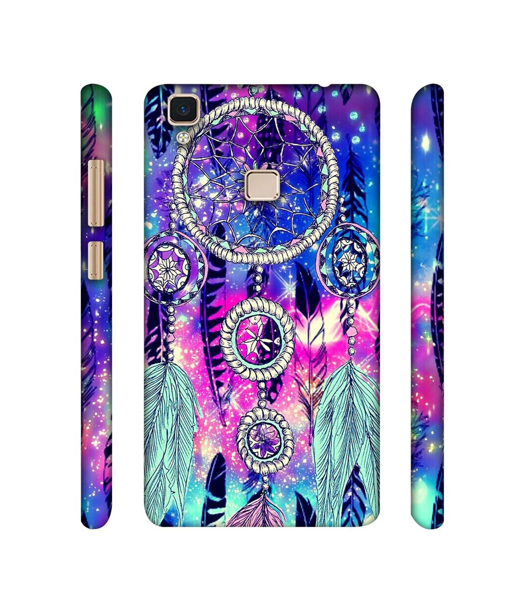 Amazon Brand - Solimo Designer Round Wall Hanging Pattern 3D Printed Hard Back Case Mobile Cover for Vivo V3 Max