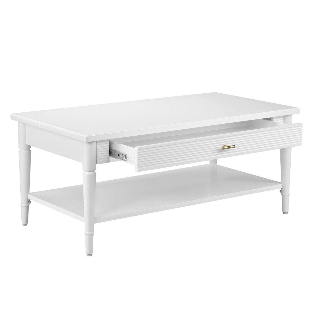 Amazon Brand – Ravenna Home Classic Coffee Table, 42"W, White