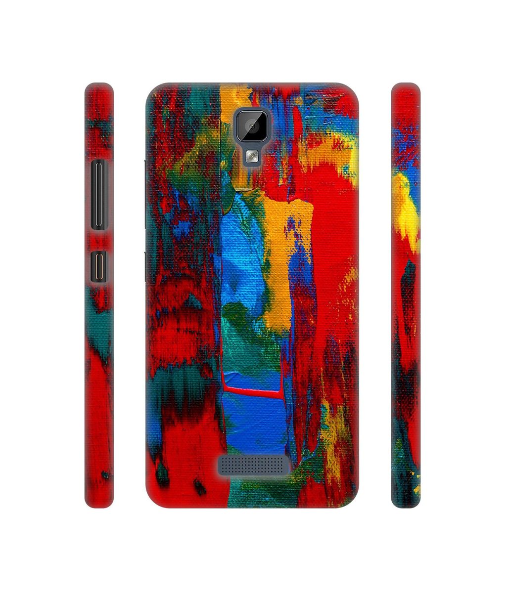 Amazon Brand - Solimo Designer Multiolor Brush Texture on Wall 3D Printed Hard Back Case Mobile Cover for Gionee P7 Max