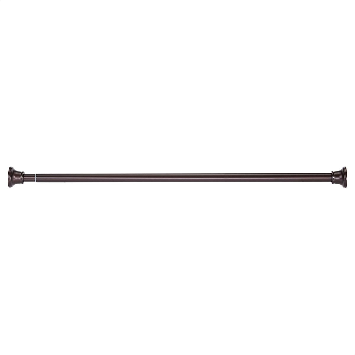 AmazonBasics Decorative Bell Tension Shower Curtain Rod, 36-62", Bronze