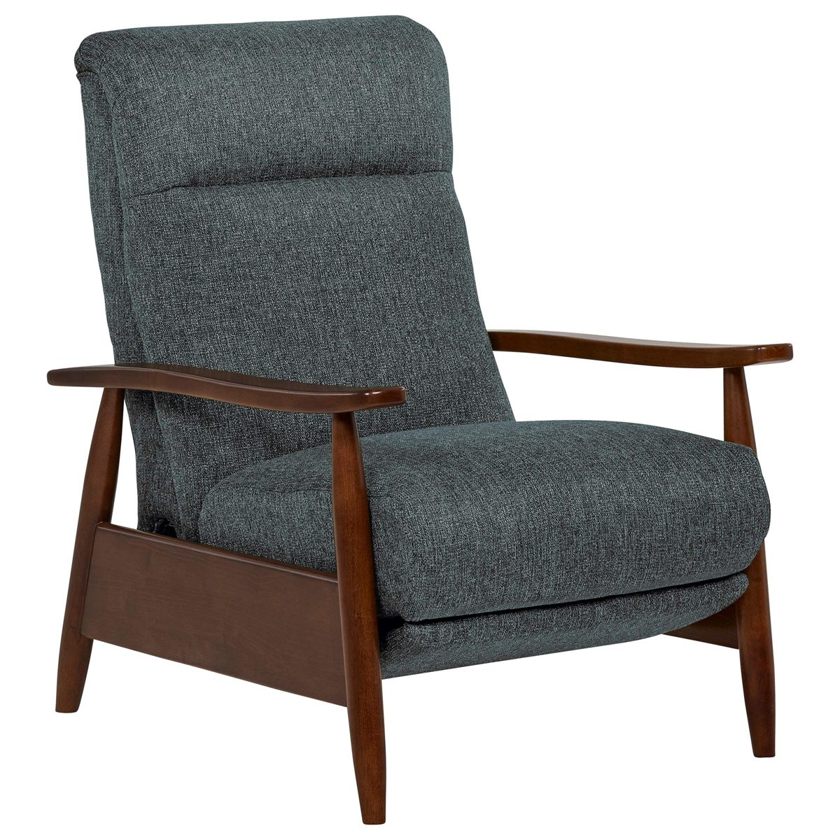 Amazon Brand – Stone & Beam Clayton Reclining Contemporary Fabric Living-Room Chair, 30"W, Blue