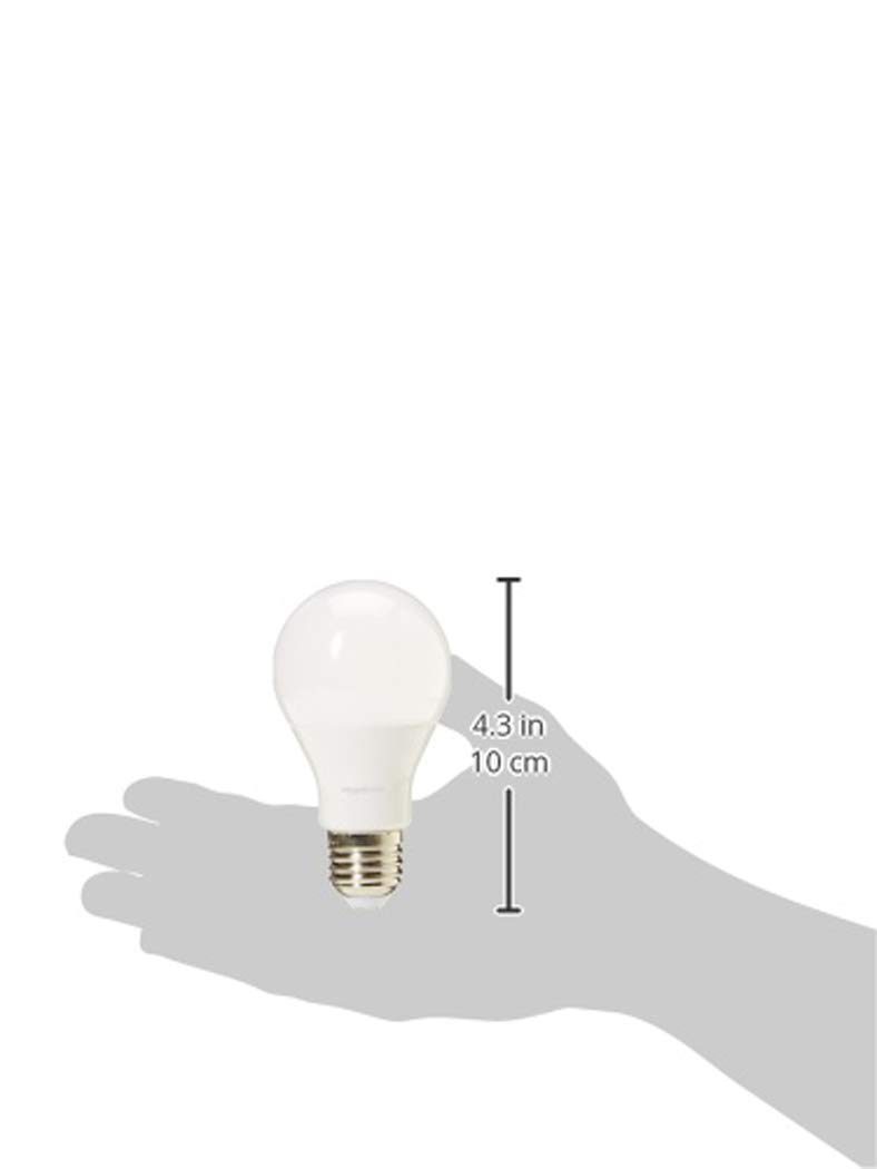 AmazonBasics Professional LED E27 Edison Screw Bulb, 75W Equivalent, Cool White, Dimmable - Pack of 6