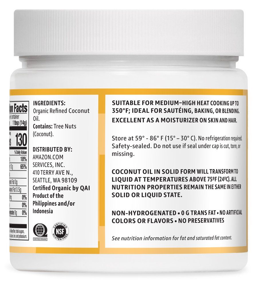 Refined Coconut Oil 15 oz.