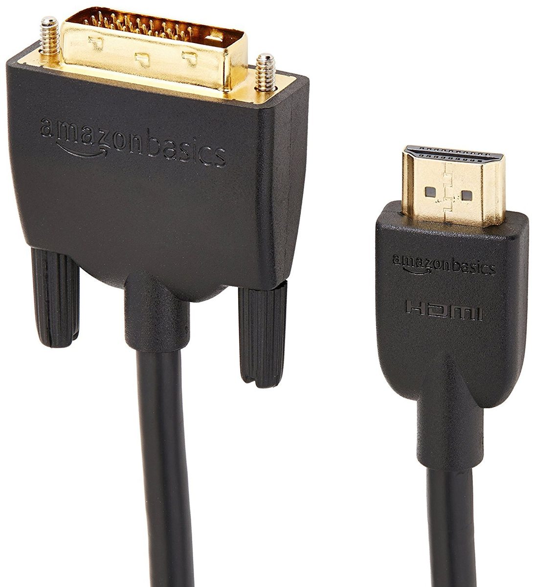AmazonBasics HDMI to DVI Adapter Cable, Black, 6 Feet, 1-Pack