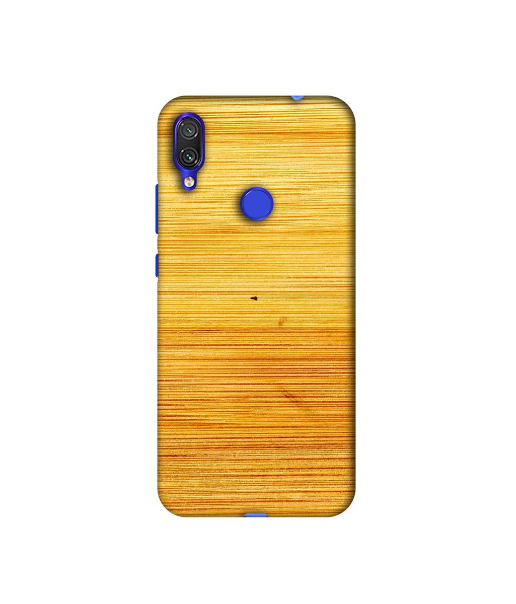 Amazon Brand - Solimo Designer Yellow Brush Texture 3D Printed Hard Back Case Mobile Cover for Xiaomi Redmi Note 7S