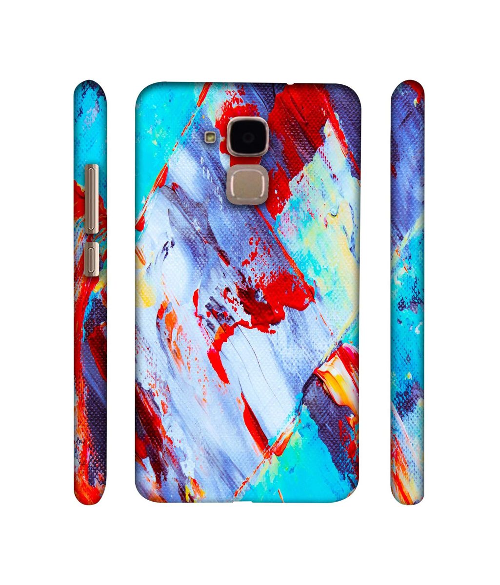 Amazon Brand - Solimo Designer Blue and Red Brush Texture 3D Printed Hard Back Case Mobile Cover for Huawei Honor 5c