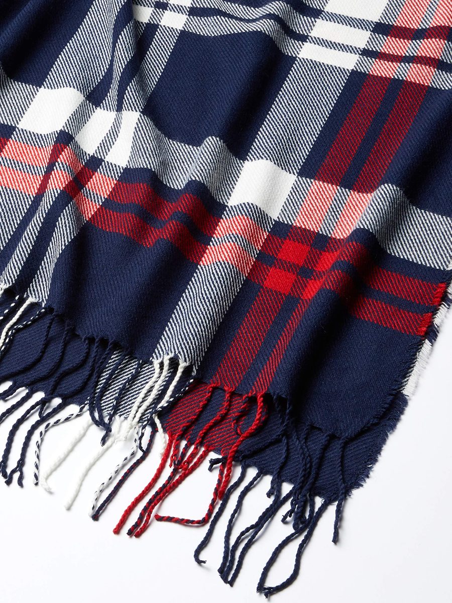 Goodthreads womens Amazon Brand - Goodthreads Women's Fringe Ruana Wrap Scarf Fashion Scarf