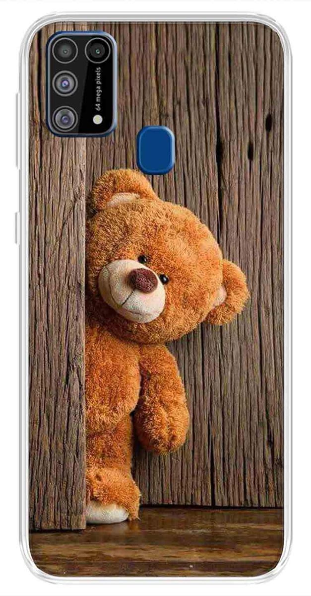 Amazon Brand - Solimo Designer Multicolor Teddy Design Printed Soft Back Case Mobile Cover for Samsung Galaxy M31