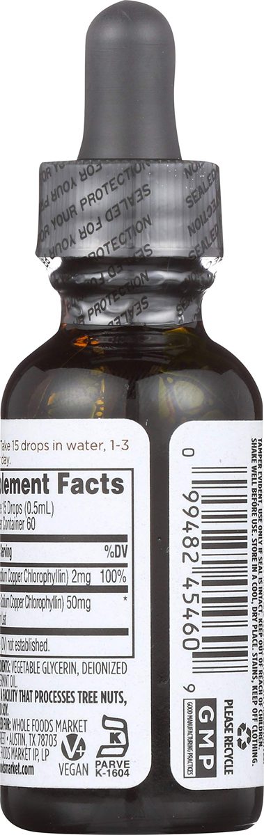 Whole Foods Market, Liquid Concentrate Chlorophyll, 1 fl oz