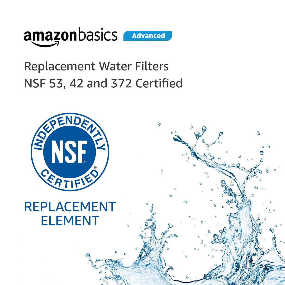 AmazonBasics Replacement LG LT800P Refrigerator Water Filter - Standard Filtration