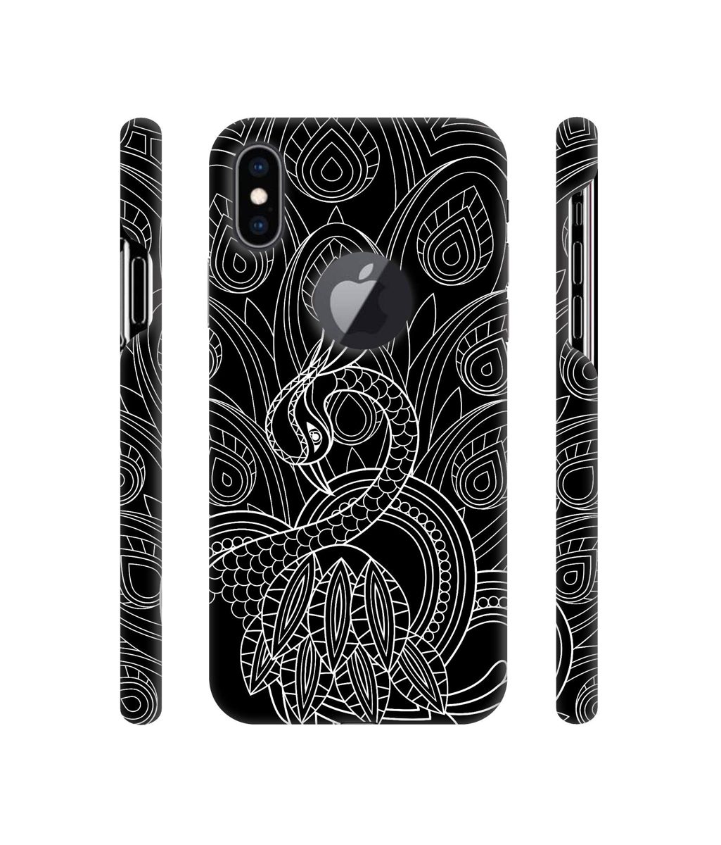 Amazon Brand - Solimo Designer Peacock Feather Pattern 3D Printed Hard Back Case Mobile Cover for Apple iPhone Xs Max (Logo Cut)