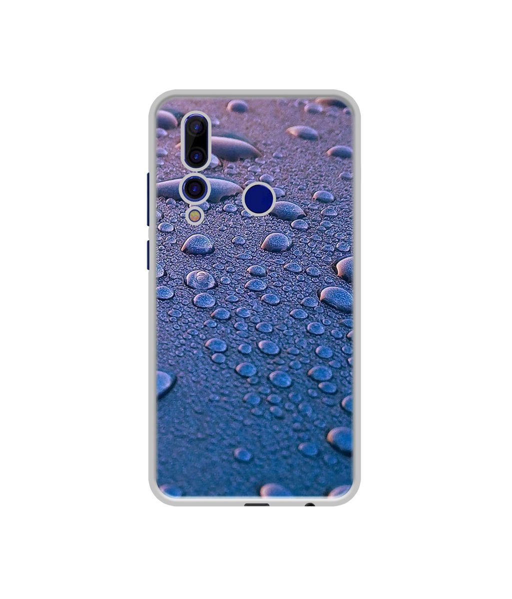 Amazon Brand - Solimo Designer Water Drops UV Printed Soft Back Case Mobile Cover for HTC Wildfire X
