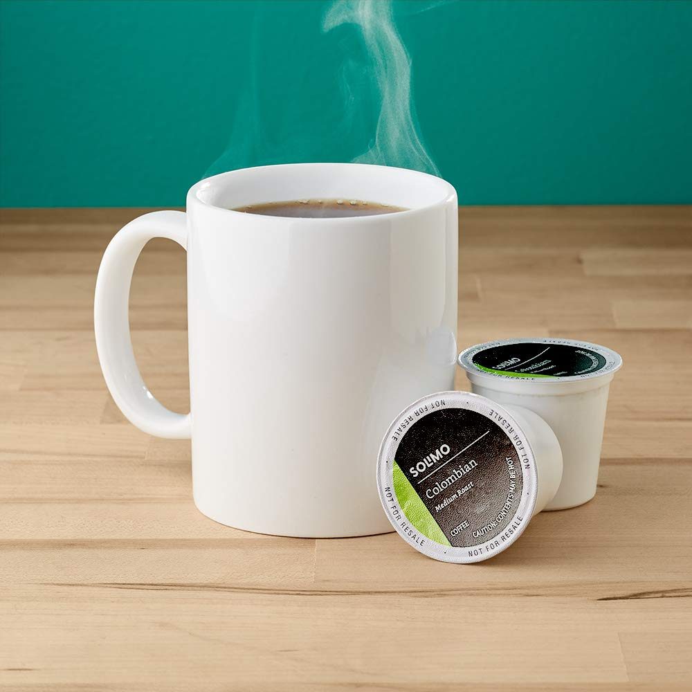 Amazon Brand - 24 Ct. Solimo Coffee Pods, French Roast, Compatible with Keurig 2.0 K-Cup Brewers