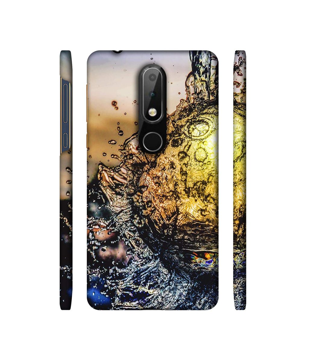 Amazon Brand - Solimo Designer Water Drop Reflection 3D Printed Hard Back Case Mobile Cover for Nokia 6.1 Plus