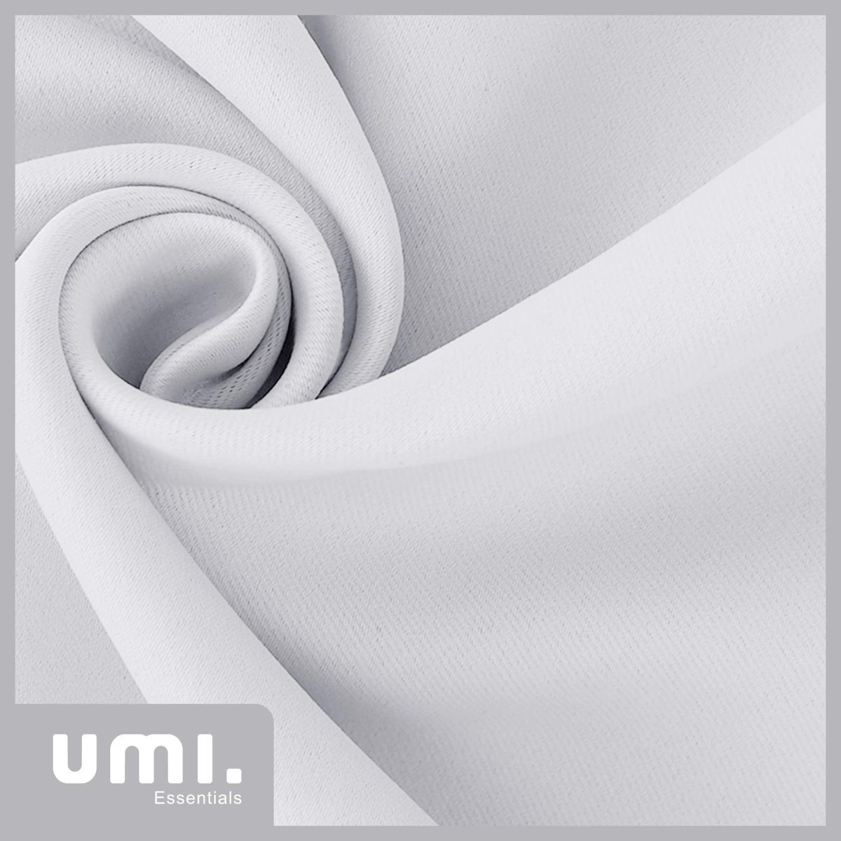 UMI by Amazon Blackout Curtains Thermal Insulated Window Curtains Eyelet Super Soft Window Treatment for Bedroom 66 x 72 Inch Silver Grey 2 Panels