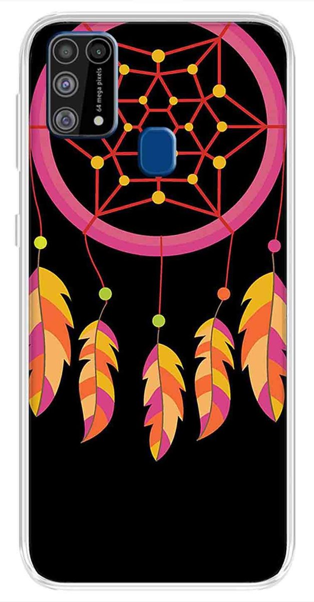 Amazon Brand - Solimo Designer Multicolor Dream Catcher Pink Printed Soft Back Case Mobile Cover for Samsung Galaxy M31