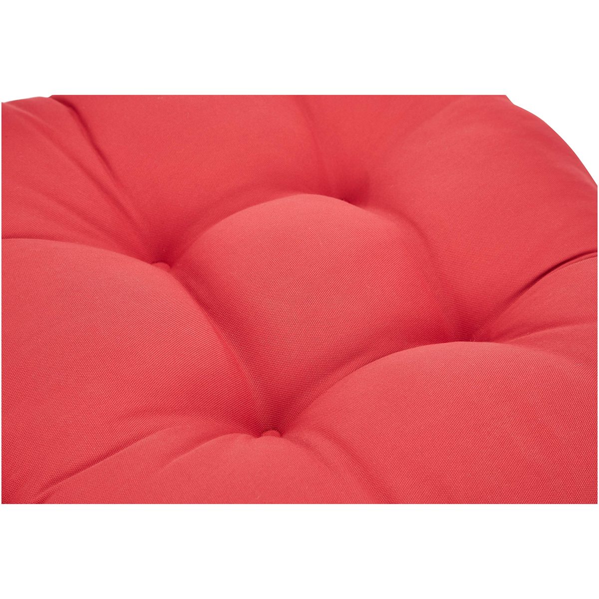Amazon Basics Tufted Outdoor High Back Patio Chair Cushion- Red