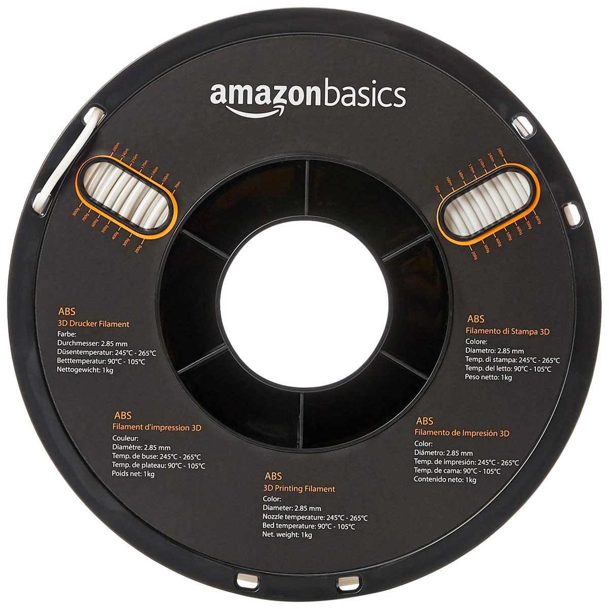 AmazonBasics ABS 3D Printer Filament, 2.85mm, 1 kg Spool